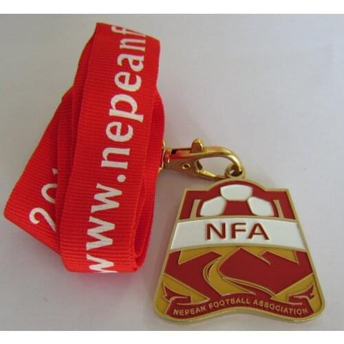 Customized football match medals cheap gold-plated souvenir medals k20097