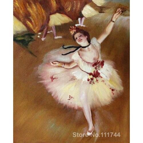 Paintings for a new house Star Dancer (On Stage) Edgar Degas Handmade oil painting High quality