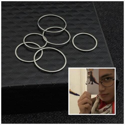 6 pcs/set Fashion Knuckle Rings 14mm 19mm Kpop Jewelry bangtan boys Trendy Idol Ring for Women Men V Kim Tae Hyung fans