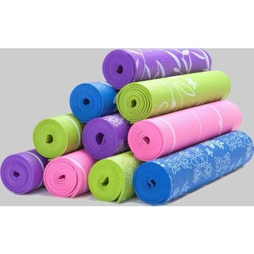 173*61*0.6cm Non-slip Sakura Flower& Snow flower Pattern Print PVC Yoga Mat Popular Pilates Exercise Yoga Mat accept OEM order
