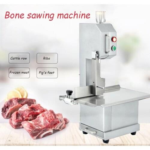 Butcher Frozen Chicken Fish Meat Cutter Cutting Machine Desktop Commercial Electric Band Food Bone Saw Machine For Butchers