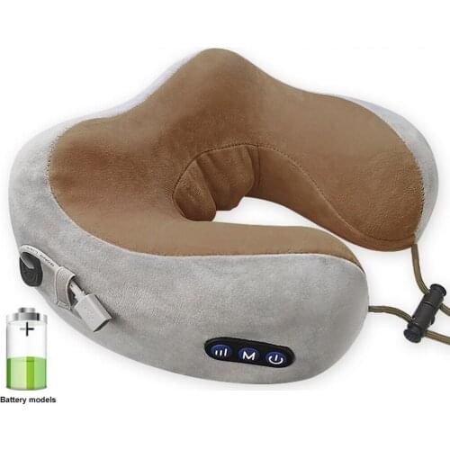 Electric Neck Massager U shaped Pillow Multifunctional Portable Shoulder Cervical Massager Outdoor Home Car Relaxing Massage