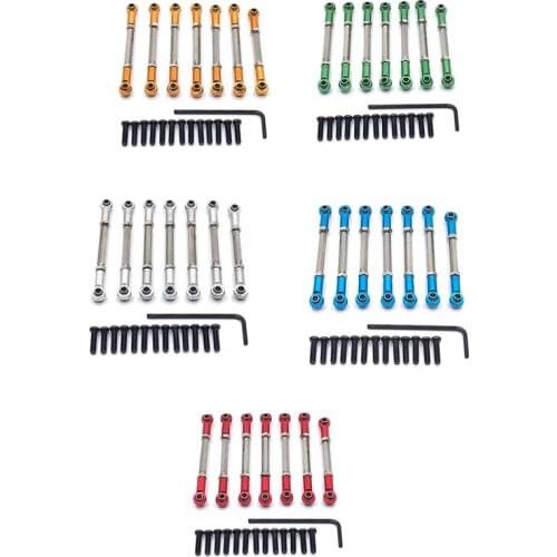 Metal Linkage Servo Pull Rod Steering Tie Rod Set for Wltoys 104001 1/10 RC Car Upgrade Parts Accessories