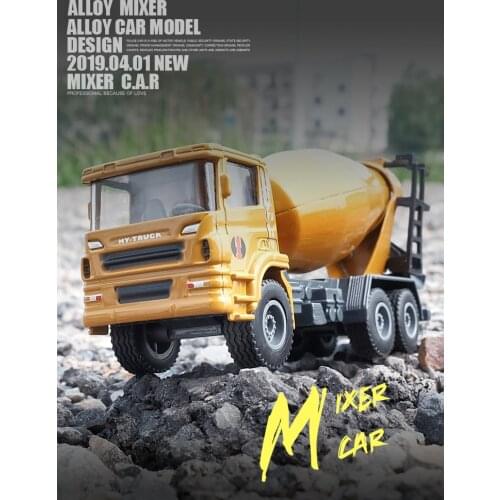 High simulation alloy engineering car model,1:60 concrete mixer truck,engineering vehicle toy,free shipping