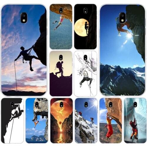 123 Mountain Climbing Adventure Sports Soft Silicone Tpu Cover phone Case for Samsung j3 j5 j7 2016 2017 a3 2016 a5 2017 a6 2018