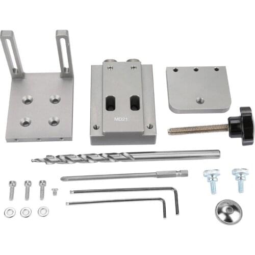 ANENG Pocket Hole Puncher Jig Kit Mini Style Pocket Hole Jig Kit For Wood Working Step Drill Bit Set Woodworking Tools