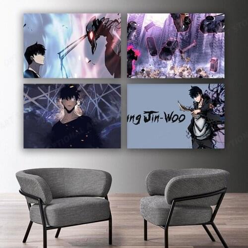 Wall Artwork Modular Canvas Solo Leveling Pictures Home Decoration Paintings Prints Posters Living Room Cuadros Bedroom Decor