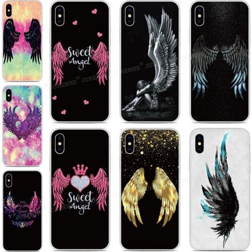 Printed Angel Wings Cover For Vsmart Active 1 Plus Star 3 JOY 4 Live BQ Aquaris X2 X Pro U U2 Lite V VS Phone Case Fundas