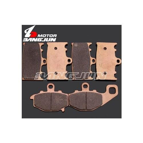 Motorcycle Front Rear Metal Brake Pads For Kawasaki ZZR400 1993-2007 ZZR600 1993-2005