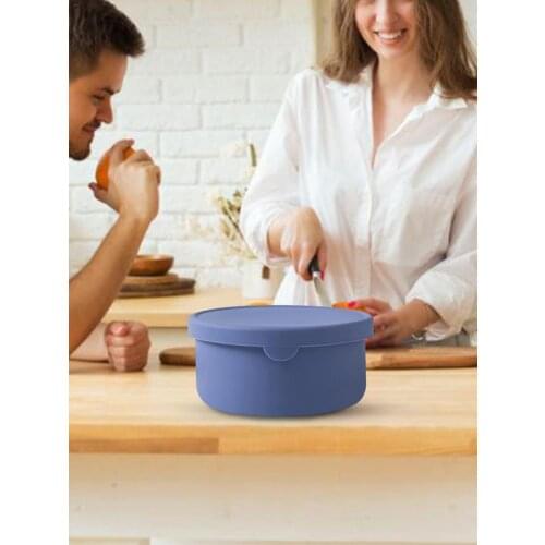 Portable Silicone Lunch Box Microwave Plastic Food-grade Bento Boxes With Compartments Sealed Insulated Container Case