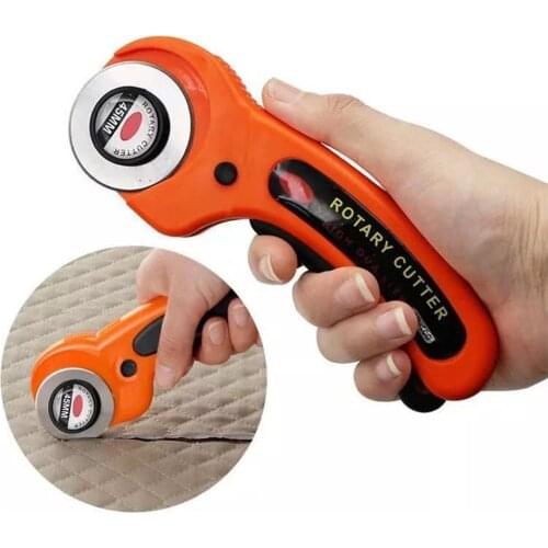 Rotary Cutter 45mm Roller Blade with Safety Lock Cloth Leather Paper Cutting Tool for DIY Handicraft Patchwork Roller Cutter