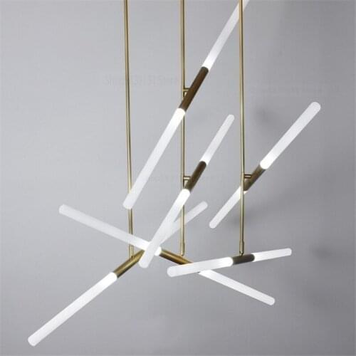 Modern Chandelier Lighting Iron Crystal Chandelier LED Hanging Lights for Living Room Bedroom Restaurant Gold/Black Pendant Lamp