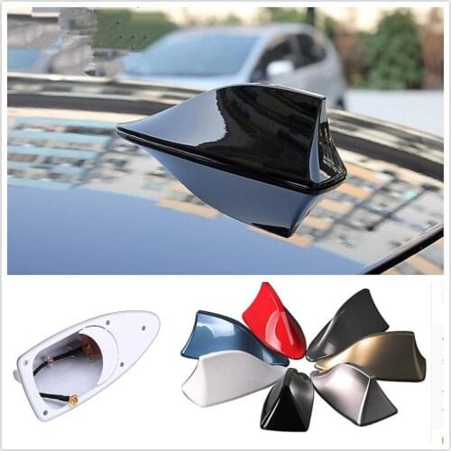 Car styling Shark Fin Antenna Auto Radio Signal Aerial Roof Antennas for MAN BYD Mini Maruti Suzuki Jaguar Fiat Polaris