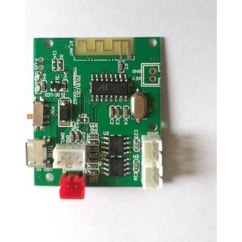 Stereo 5.0 Bluetooth 5W + 5W Bluetooth Module with Power Amplifier Bluetooth PCBA Card with Charging Prompt Decoder