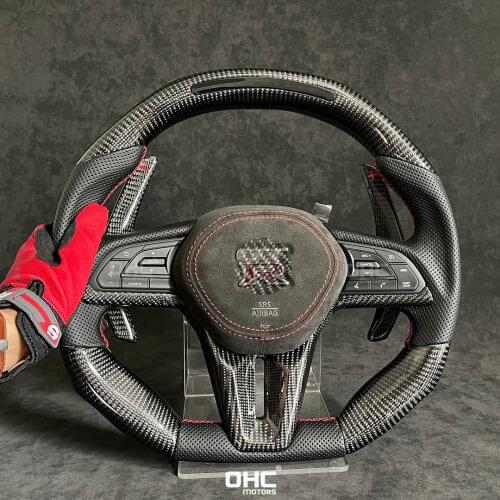 Real Carbon Fiber LED Steering Wheel compatible for GTR 35 Performance Skyline