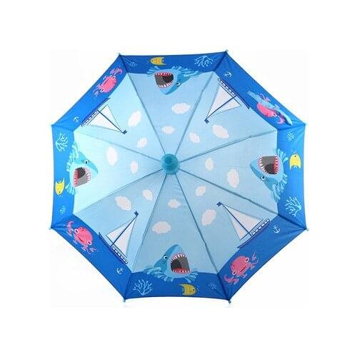 Three types of cartoon creative long-handled automatic umbrella primary school children fashion fashion baby umbrella 012 030 y