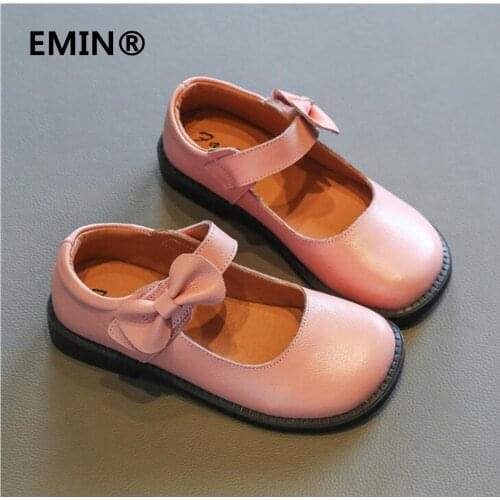Girls princess shoes 2021 spring and autumn new black small leather shoes Korean childrens soft sole British style leather shoe