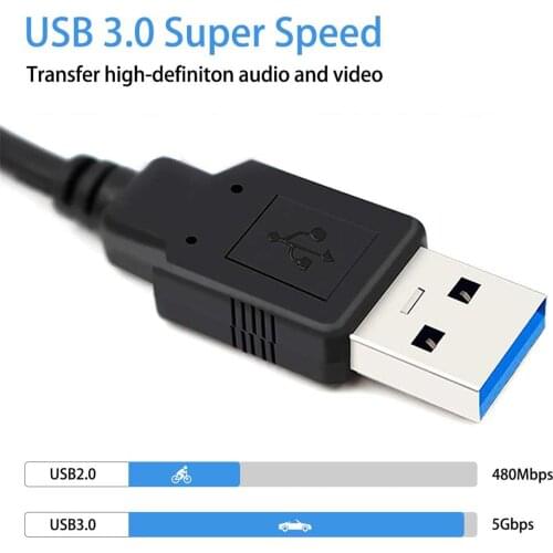 USB to HDMI HD 1080P 4K Video Capture Card for Game Live Streaming Broadcast USB 3.0 female Audio Video Adaptor Converter Cable