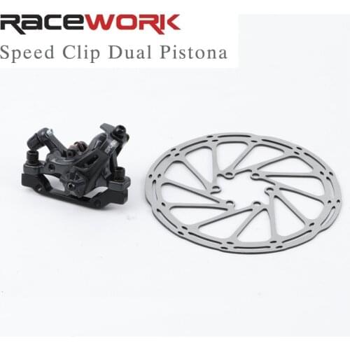 Bicycle Disc Brake Caliper Dual Piston Mechanical Disc Brake MTB Bike Brake Caliper Two sides braking force with 160mm Rotor