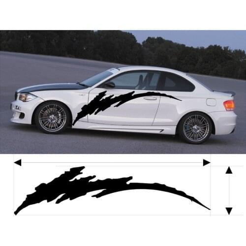 For 2Pcs VINYL GRAPHICS DECAL KITS CAR BOAT TRUCK CUSTOM SIZE COLOR VARIATION F1-79 Car styling