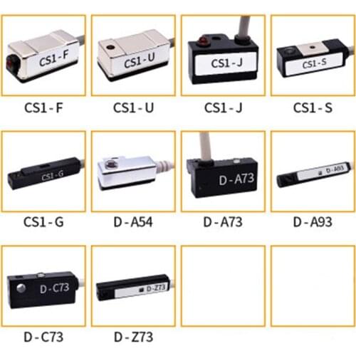 Air Cylinder Pneumatic proximity switch D-A93 D-Z73 D-A73 D-A54 D-C73 CS1-J CS1-U CS1-F CS1-SC1-G Wired Magnetic Reed Switch