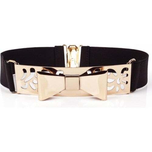 Women Punk Full Metal Mirror skinny Waist Belt 2019 Metallic Gold Plate 3cm Wide Chains Lady ceinture sashes for dresses RT58