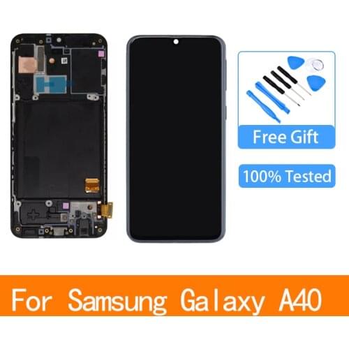 Original 5.9" For Samsung Galaxy A40 LCD Touch Screen Digitizer Display Replacement Parts For A405 A405S A405F A405FM Display