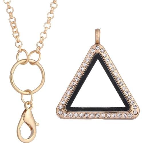 1pcs New style Alloy perfume bottle Magnetic Glass sparkling Lockets Living Memory Floating Charm necklace Women with 60cm chain