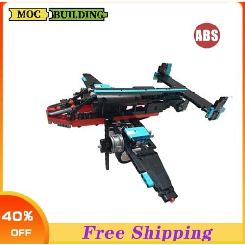 469PCS Recoil Aircraft Building Blocks Moc Brick Kid Gift And Educational Toys For Children
