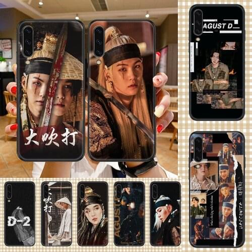 Agust D suga king Phone case For Samsung Galaxy A 3 5 7 8 10 20 21 30 40 50 51 70 71 E S 2016 2018 4G black silicone hoesjes tpu