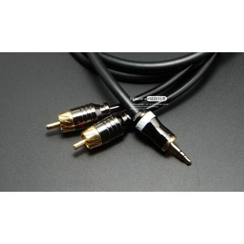 HIFI 3.5mm to 2 RCA Audio Cable with Prolink Standard 100 Line 3.5 To 2 RCA Male To Male Audio Line Pailiccs Copper RCA Plug