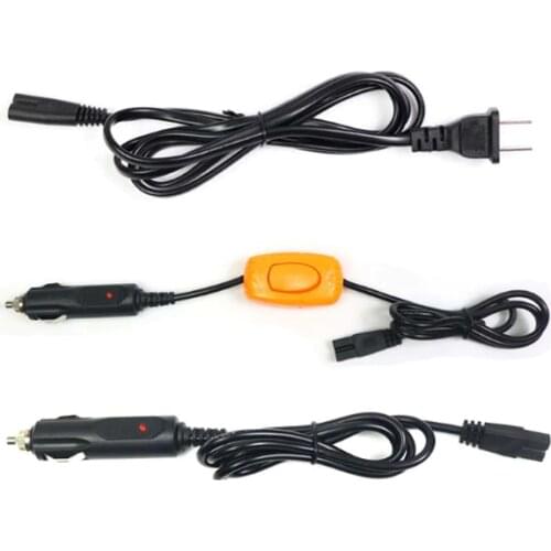 Car refrigerator power cord cooling box plug 12/24v connection extension line car truck universal