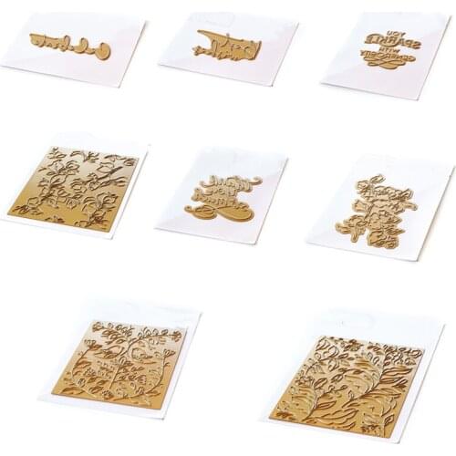 Flowers Letters Decoration Cutting Dies Scrapbook Dariy Decoration Stencil Embossing Template DIY Greeting Card Handmade