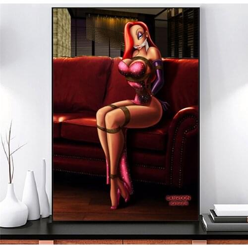 Jessicas Rabbits Tied Up Canvas Prints Picture Modular Paintings For Living Room Poster On The Wall Home Decoration