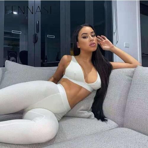 FENNASI Seamless Women Yoga Set Workout Sportswear Gym Clothing Fitness Crop Top Sport Shirt Solid Pant High Waist Legging
