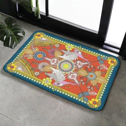 Flannel Carpet Alfombras Good Quality Home Living Room Carpets And Rugs Mandala Style Pattern Jewelry Bird Rectangle Rug Ethnic