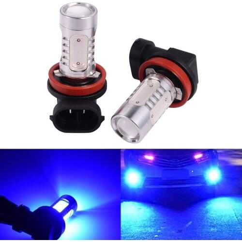 Bleu 2 x H11 H8 H16JP COB 33-SMD DRL Feux de jour Eclairage Ampoule Phare Anti-brouillard 12V 7.5W