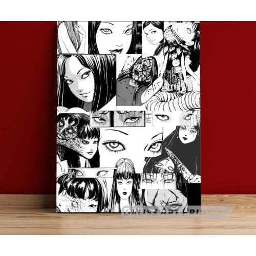 Canvas Anime Tomie Revenge Junji Ito Pictures Home Decoration Paintings Poster HD Prints Wall Art Modular Living Room Framed