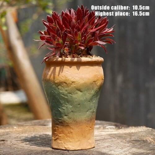 Retro American Country Style Ceramic Succulent Planter Pot Flower Pots Home Office Tabletop Garden Decoration