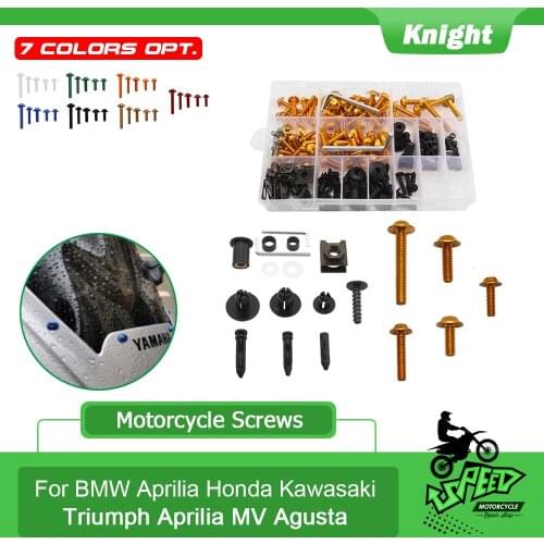 195PCS/Set Motorcycle Fairing Bolts Kit Bodywork Screws Nut For Honda CBR600RR CBR900RR CBR1000RR Motorcycle Accessories