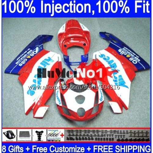 Injection Body For DUCATI 749S 999S 749 999 S R Bodywork 121MC.26 749-999 03 04 749R 999R 2003 2004 OEM Fairing kit red white