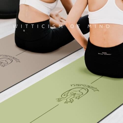 Yoga Mat Witticism Of Mind Pu Natural Rubber Non-Slip Fitness Posture Line Yoga Mat Thickened Environmental Yoga Mat