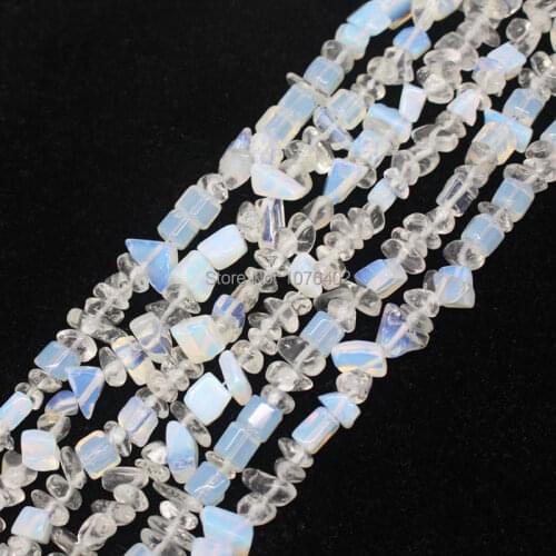 Mini. order is $7! 4-11mm Natural Opal Freeform Macadam Loose Beads 34