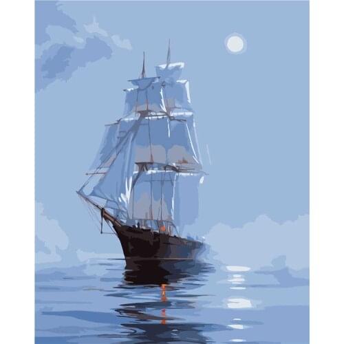 DIY digital modern wall art picture for landscape painting acrylic paint on canvas home decor artwork Can be customized