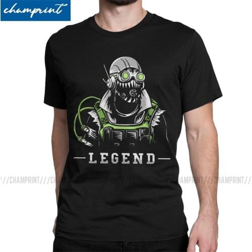 Octane Apex T-Shirts for Men Apex Legends Pathfinder Bangalore 80s Game Humorous Tee Shirt Short Sleeve T Shirt Gift Clothes