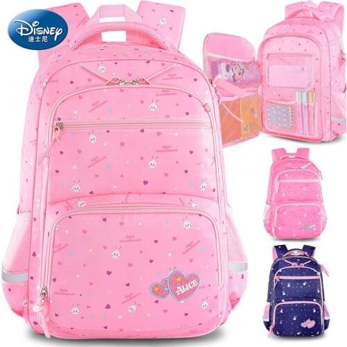 Authentic Disney Girls Schoolbag 2021 New Korean Version of Primary School Students 1-6 Grade Casual Lightweight Backpack