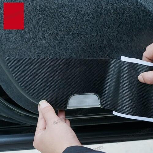 Lsrtw2017 carbon fiber car door anti-kick film for honda accord 2012 2013 2014 2015 2016 2017 9th accord
