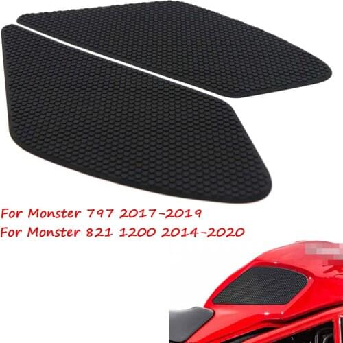Motor Anti-Heated Gas Tank Side Grip Traction Knee Protector Sticker Anti Slip Pad For Ducati Monster 797 17-19 821 1200 14-20
