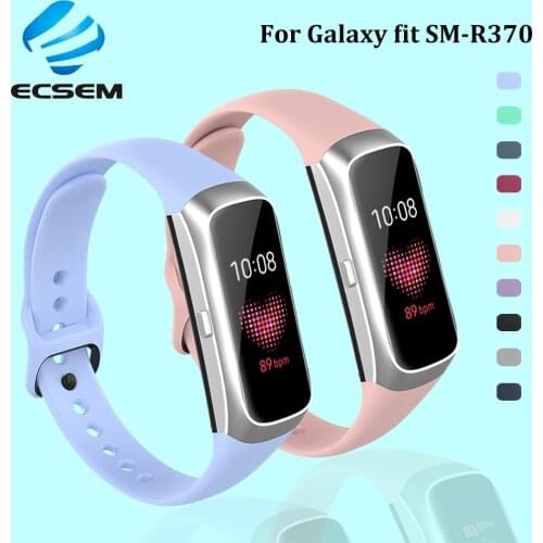 Strap band for Samsung Galaxy fit SM-R370 smart watch silicone wristbands replacement accessories soft waterproof bracelet