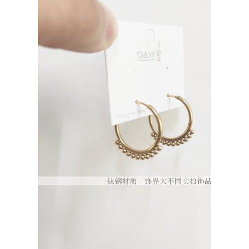 Hoop Earrings for Women stainstell Hoops Earrings Minimal Drop Ear Piercing Earrings